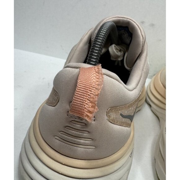 Hoka One One Bondi 8 Womens Size 9.5 Cream Vanilla Running Shoe Sneaker 1127952 - Picture 5 of 9